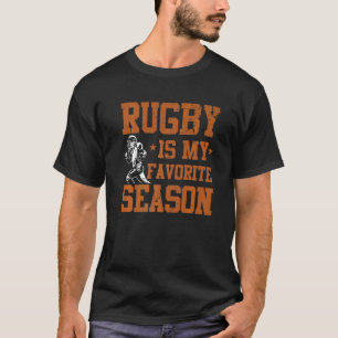 Rugby är min favoritsäsong Rugby Fläkt Player Coac T Shirt