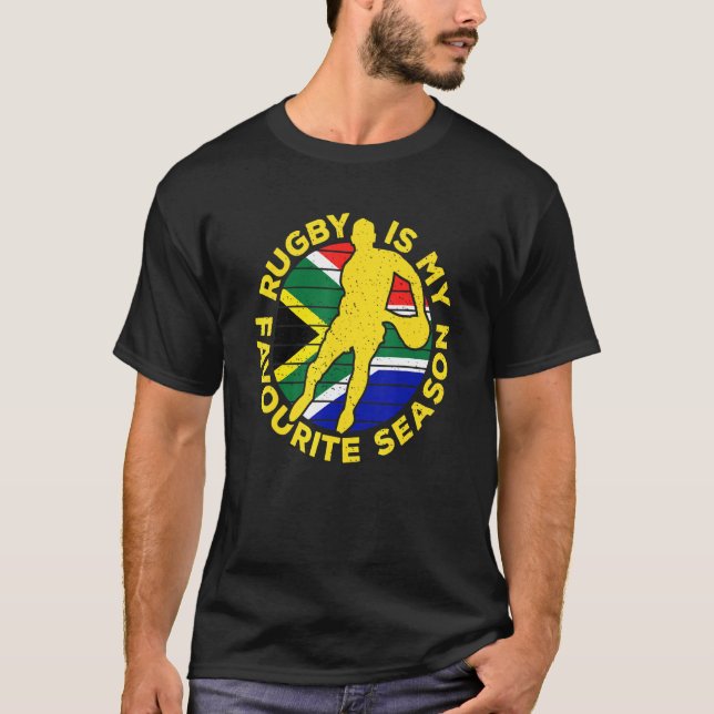 Rugby är min favoritsäsong, söderut Afrika T Shirt (Framsida)