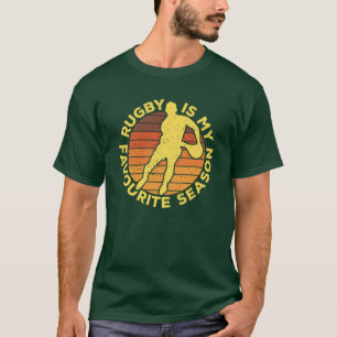 Rugby är min favoritsäsong Sport nostalgia T-Shi T Shirt