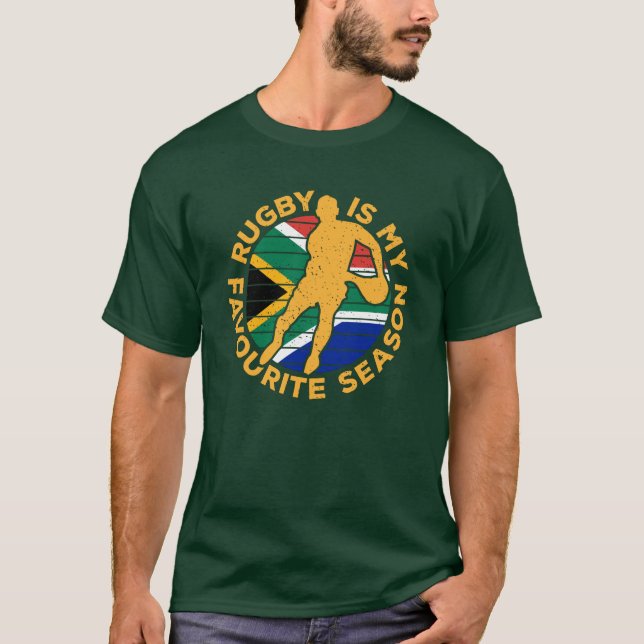 Rugby är min favoritsäsong sport söderut Afrika T- T Shirt (Framsida)