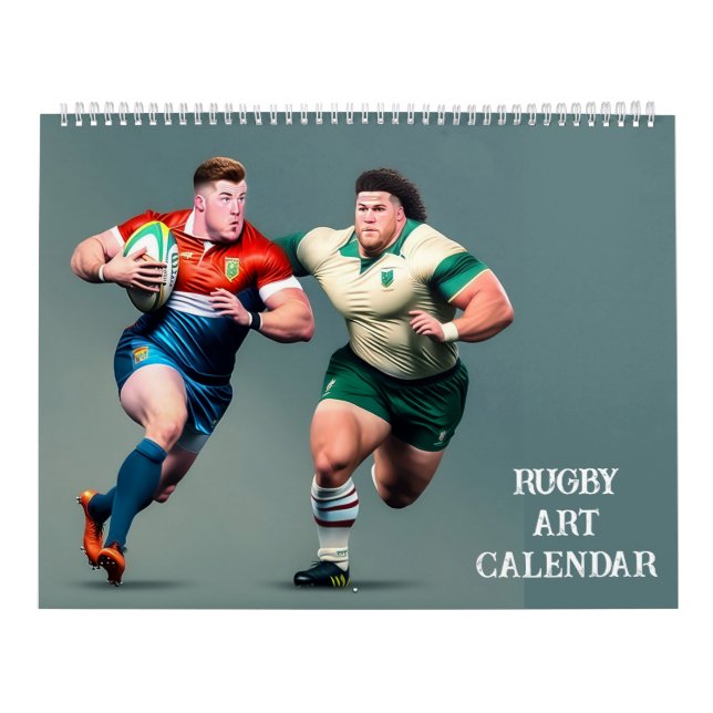 Rugby Art Calendar Kalender (Omslag)