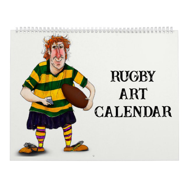 Rugby Art Calendar Kalender (Omslag)