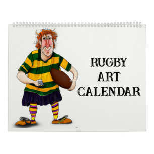 Rugby Art Calendar Kalender