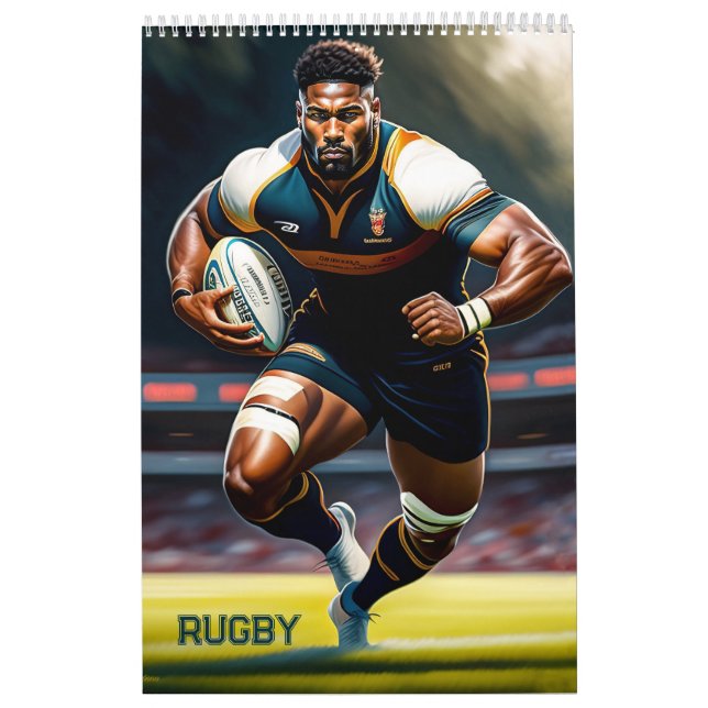 Rugby Art Calendar Kalender (Omslag)