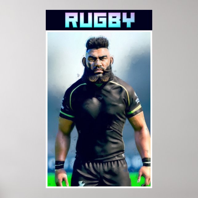 Rugby Art Poster (Framsidan)