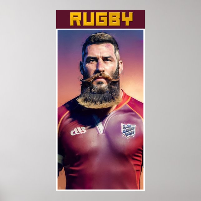 Rugby Art Poster (Framsidan)