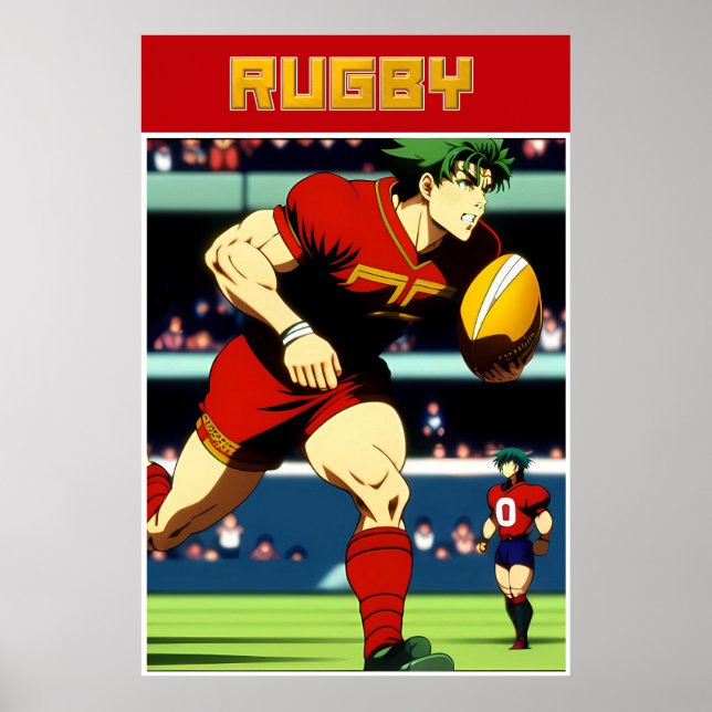 Rugby Art Poster (Framsidan)