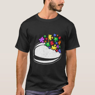 Rugby Autism Puzzle Manar Women Kids Autism Awaren T Shirt