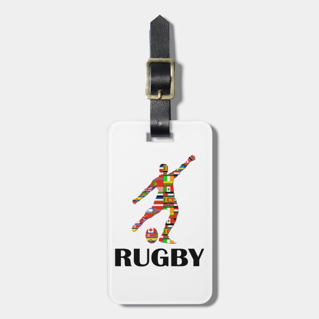 Rugby Bagagebricka (Vertikal Framsida)