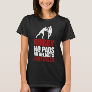 Rugby, bara Bollar-spelare och Fläkt T Shirt