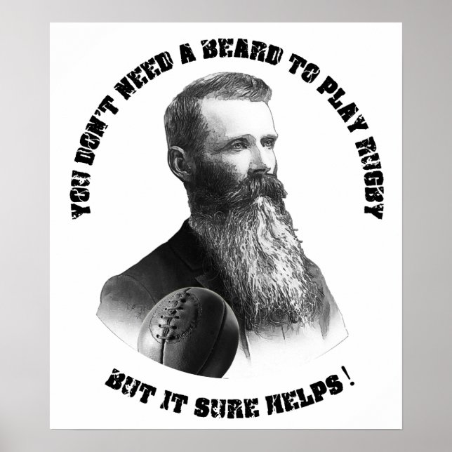 Rugby Beards Poster (Framsidan)