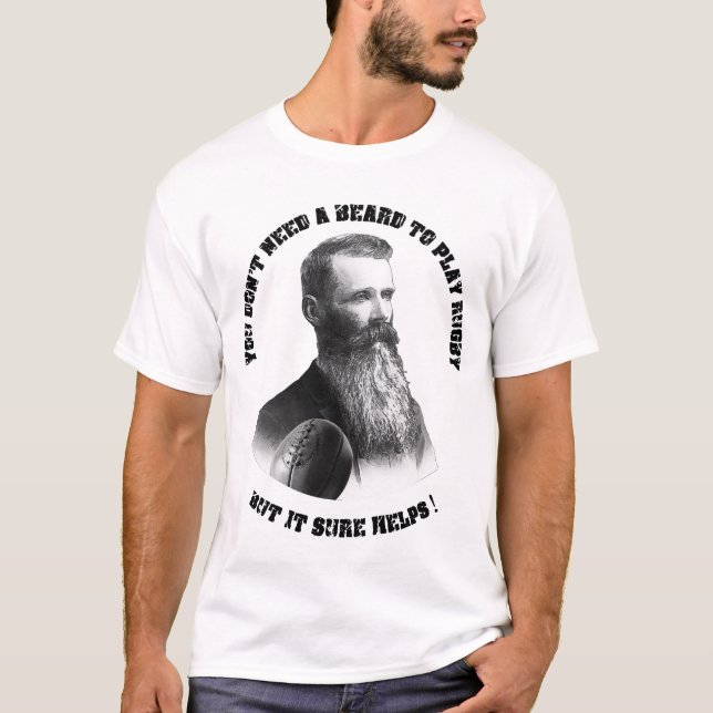 Rugby Beards T-Shirt (Framsida)