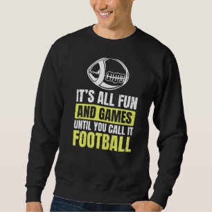 Rugby Boll-citat för Rugby Coach Lång Ärmad Tröja