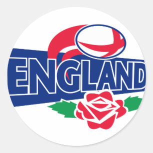 rugby boll england English ro Runt Klistermärke