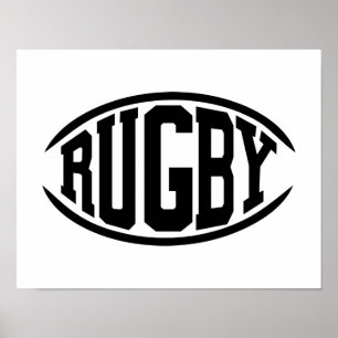 Rugby boll poster
