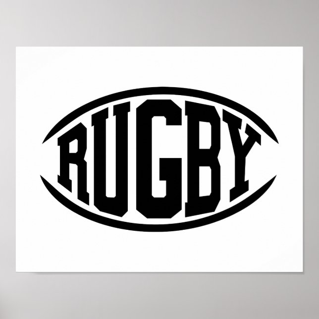 Rugby boll poster (Framsidan)
