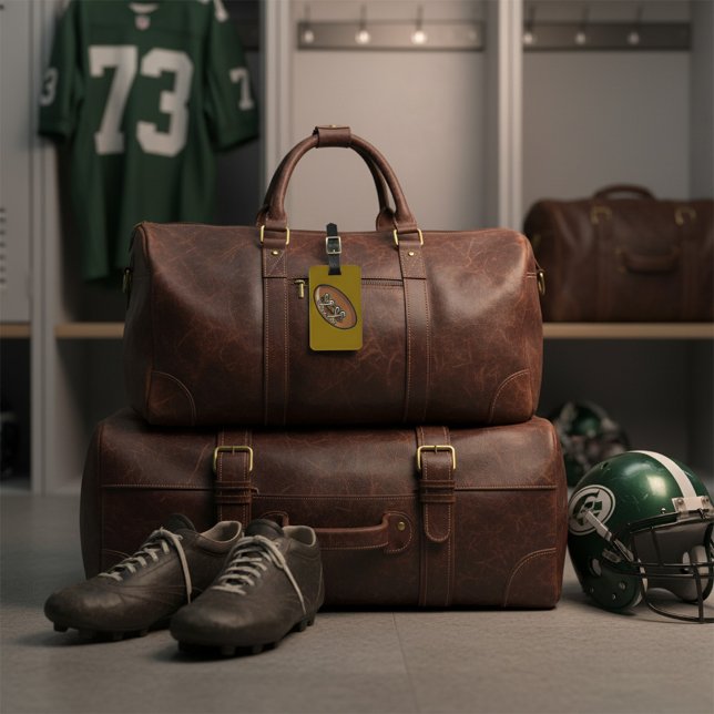 Rugby Boll Roligt Sports Graphic Bagagebricka (Skapare uppladdad)