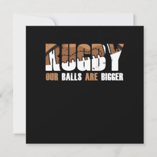 Rugby Boll Rugby Team Rugby Player Football Gift Inbjudningar