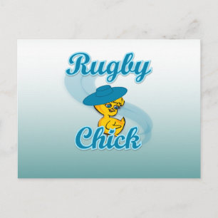 Rugby Chick #3 Vykort
