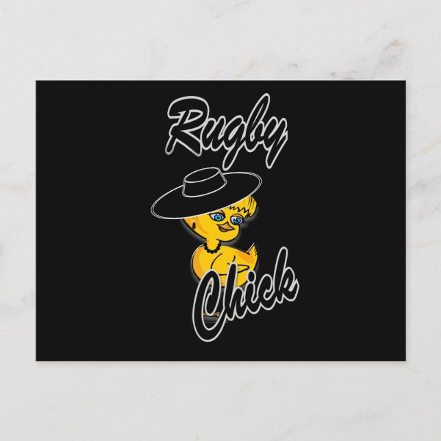 Rugby Chick #4 Vykort (Framsida)