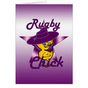 Rugby Chick #9 Hälsningskort