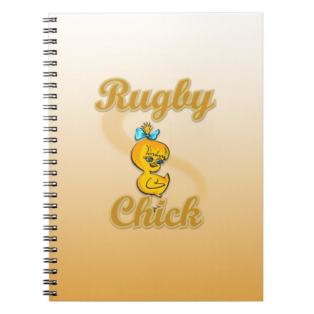 Rugby Chick Anteckningsbok (Framsidan)