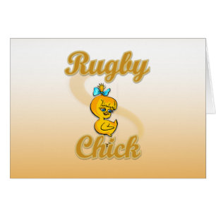 Rugby Chick Hälsningskort