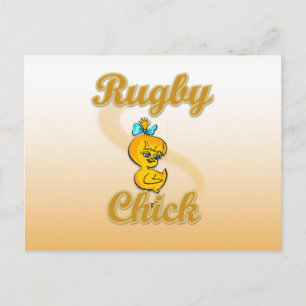 Rugby Chick Vykort