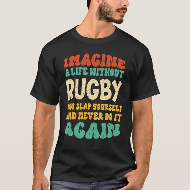 Rugby-citat för rugby t shirt (Framsida)