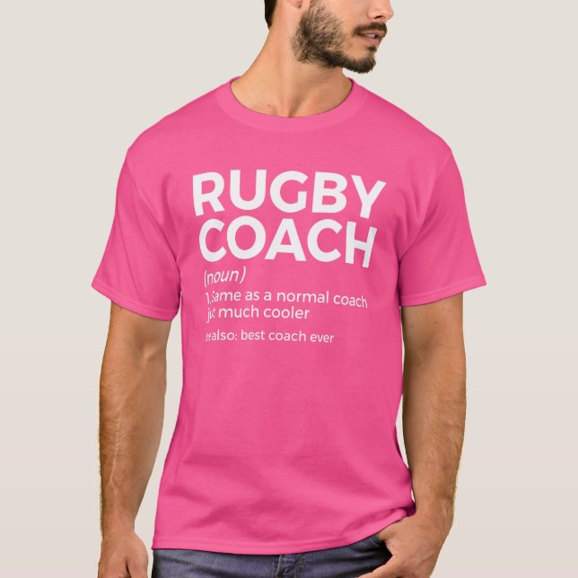 Rugby Coach Definition Rugby Trainer Best Coach Ev T Shirt (Framsida)