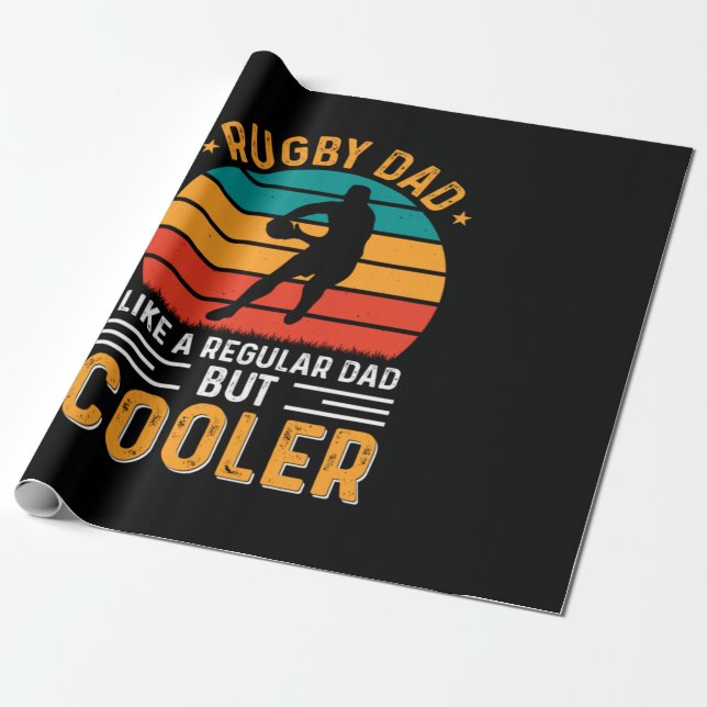 Rugby Dad Presentpapper (Utrullad)