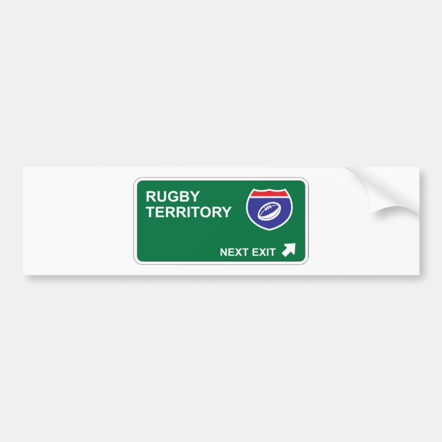 Rugby därefter går ut bildekal (Framsidan)