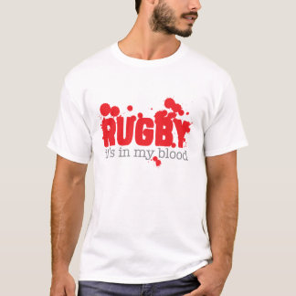 Rugby - den är i mitt blod tee shirt