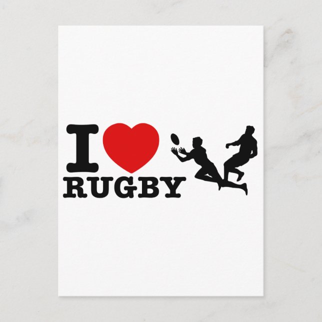 Rugby-design Vykort (Framsida)