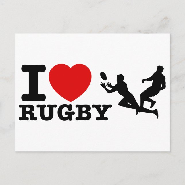 Rugby-design Vykort (Framsida)