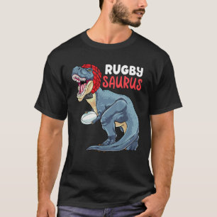 Rugby Dinosaur Rex Rugby Saurus Sports Rugby Play T Shirt