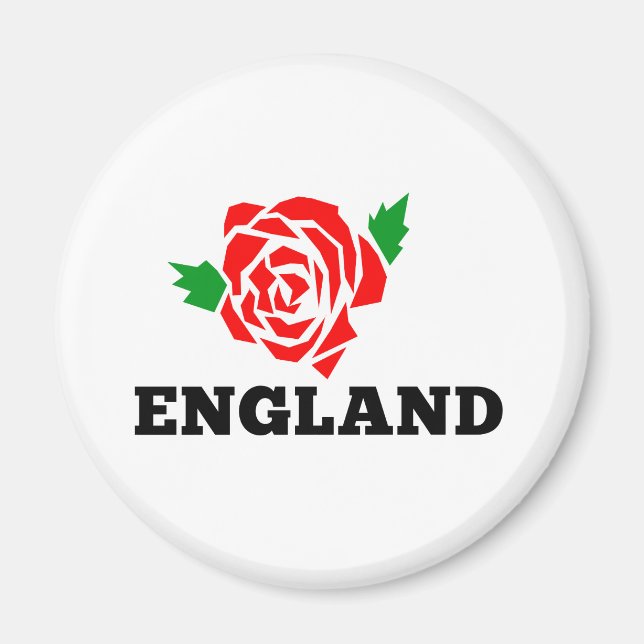 Rugby England Engelska Ro Magnet (Framsidan)
