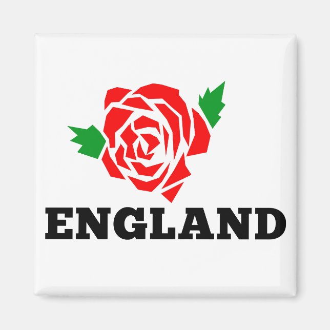 Rugby England Engelska Ro Magnet (Framsidan)