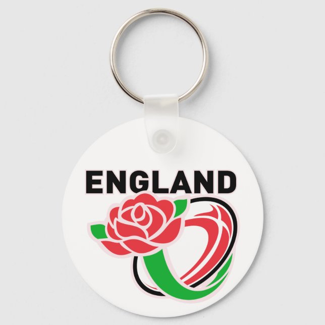 Rugby England English Ro Boll Nyckelring (Framsida)