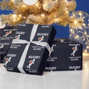 Rugby får mig att känna att Alive Rugby Presentpapper