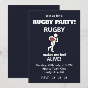 Rugby Får Mig Att Känna Mig Levande Rugbyfesten Inbjudningar