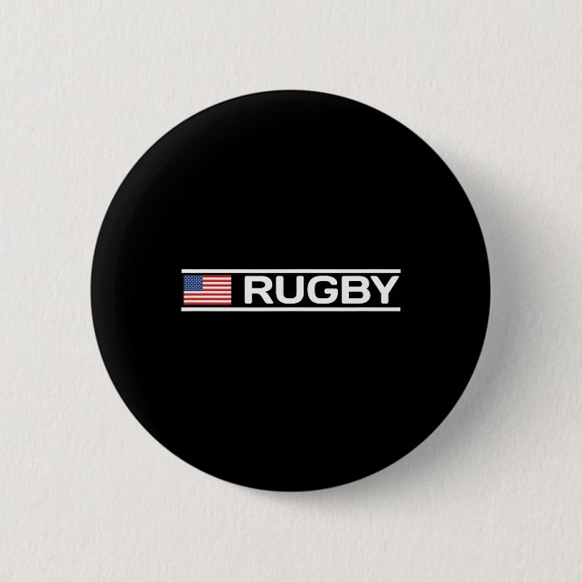 Rugby Flag Amerika  Knapp (Framsida)