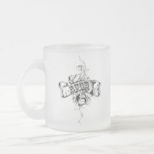 Rugby Follower's Frosted Glass Mugg