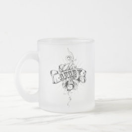 Rugby Follower's Frosted Glass Mugg
