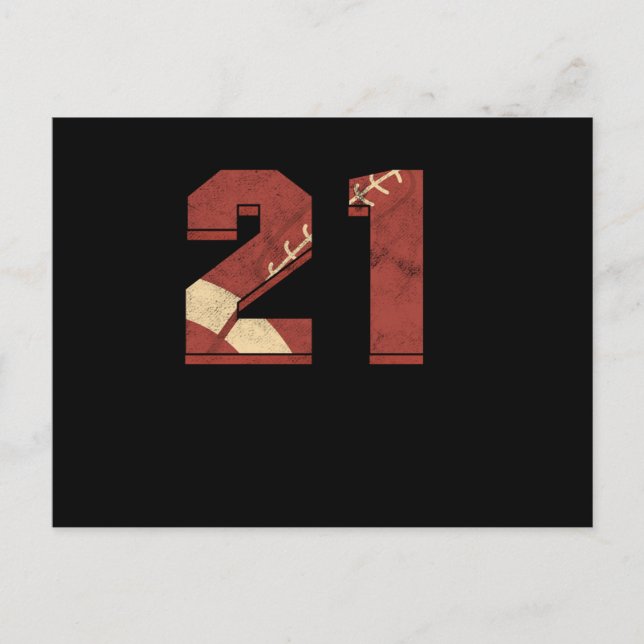 Rugby Football 21-årspresent för idrott Vykort (Framsida)