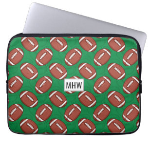 Rugby/Football anpassningsbar monogram laptop slee Sleeve