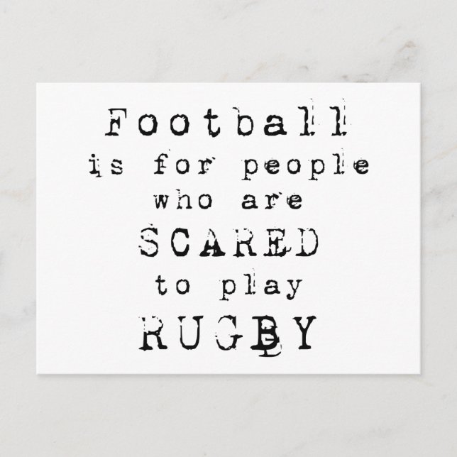 Rugby Football Type.png Vykort (Framsida)