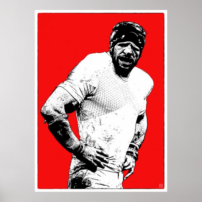 Rugby Forward - Rugby Painting Print Poster (Framsidan)