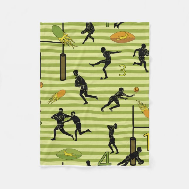 Rugby game are on Fleece Blanket (Framsidan)