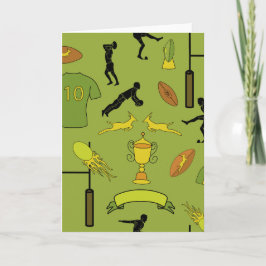 Rugby game are on kort